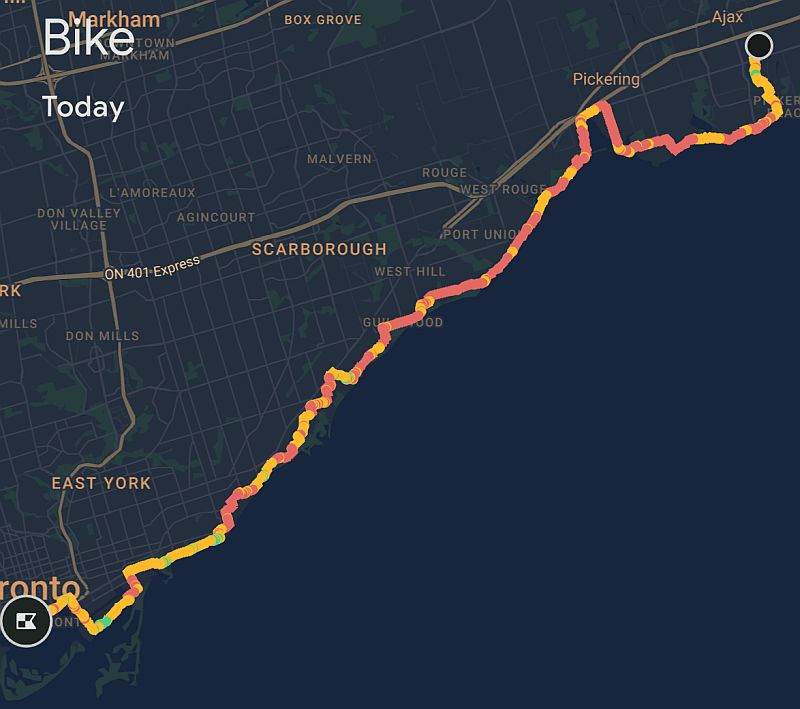 Mapa do trajeto completo
