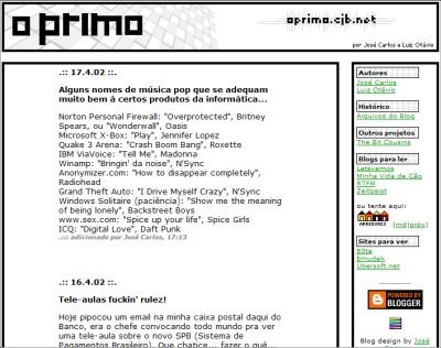 Layout (2002 a 2006)