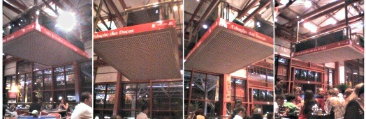 Palco móvel das docas no Pará