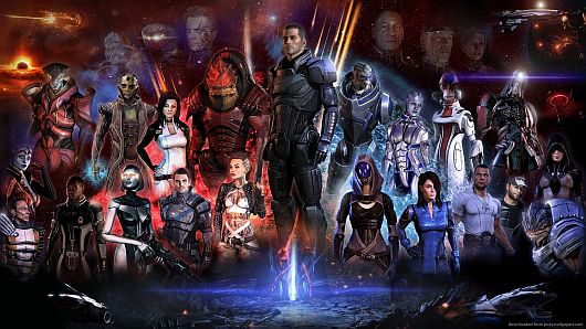 Mass Effect characters wallpaper
